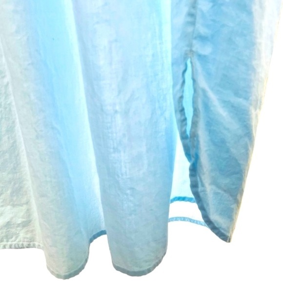 Maryann’s Boutique Vintage Light Blue Night Gown White Lace Trim Ruffled Wrist L - Picture 7 of 14